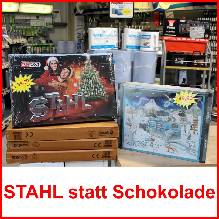 Stahl statt Schokolade